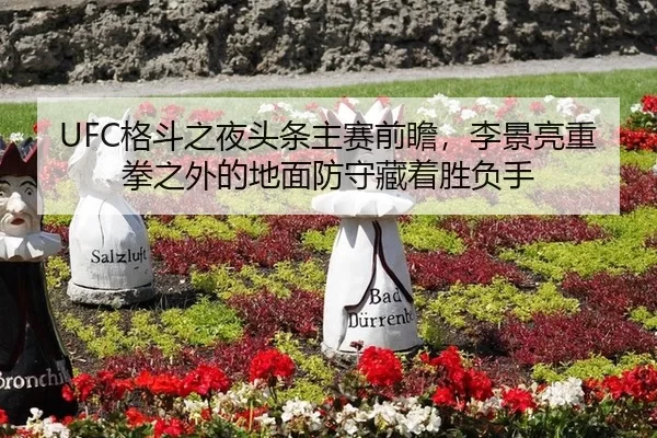 UFC格斗之夜头条主赛前瞻，李景亮重拳之外的地面防守藏着胜负手